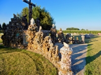 Father Paul Dobberstein's Crucifixion Group, St. Joseph Cemetery, Wesley, Iowa. 1920s