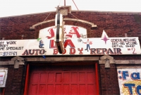 Main sign for D&A Auto Body Repair, Western Avenue and 47th Street-Roadside Art Main sign for D&A Auto Body Repair, Western Avenue and 47th Street-Roadside Art