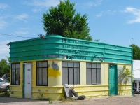 Commercial deco at J&M Auction and JL Auto Repair, Federal Blvd., Denver, Colorado