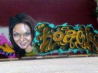 Mural by Gamma Gallery at Phone Smart Denver, Federal Blvd., Denver, Colorado