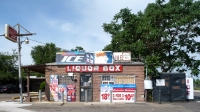 A fine example of high compatibility between architecture and nomenclature. Liquor Box, Federal Blvd., Denver, Colorado
