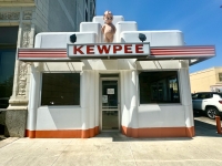 Kewpee Hamburgers, Lima, Ohio, 2024. The chain was founded in Flint, Michigan in 1918 and opened in Lima in 1928. This structure dates to 1939.