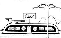 Modern lunch wagon, from Nancy