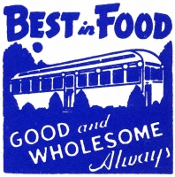 Best in Food -- generic diner matchbook cover