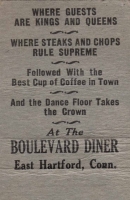 Boulevard Diner, East Hartford, Conn. (Dine-Dance-Parking)