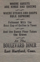 Boulevard Diner, East Hartford, Conn. (Dine-Dance-Parking) Boulevard Diner, East Hartford, Conn. (Dine-Dance-Parking)