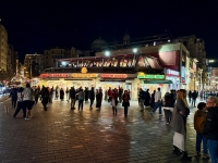 Döner corner on Taksim Square, Istanbul. Wet hamburgers, which sound a little like White Castle sliders, are also a speciality here.