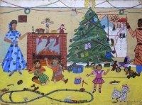 Christmas Morning, by Francis Caldwell, 14, Dusable High School, 1952