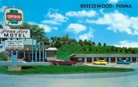 Penn Aire Motel, vintage postcard