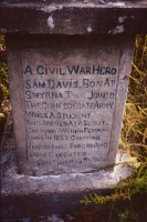 Sam Davis inscription. E.T. Wickham site, 1995.
