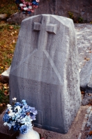 E.T. Wickham grave marker. Wickham Cemetary, 1995.