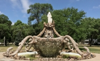 Father Paul Dobberstein's Fay's Fountain, Humboldt, Iowa. 1918, restored 2011