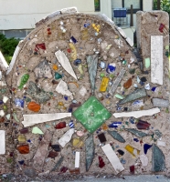 Bricolage fence, panel detail