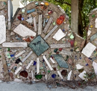 Bricolage fence, panel detail