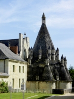 Kitchen building at the 12th Century Fontevraud-L'Abbaye