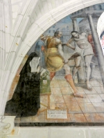 Mural in the Chapter House at Fontevraud-L'Abbaye