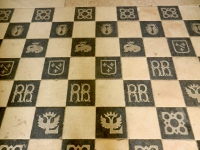 Floor of the Chapter House at Fontevraud-L'Abbaye