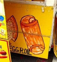 Eggroll. Vernacular hand-painted food truck signage, National Mall, Washington, D.C. Eggroll. Vernacular hand-painted food truck signage, National Mall, Washington, D.C.