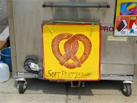 Soft pretzel. Vernacular hand-painted food truck signage, National Mall, Washington, D.C. Soft pretzel. Vernacular hand-painted food truck signage, National Mall, Washington, D.C.