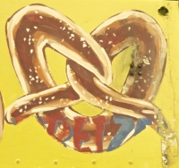 Pretzel. Vernacular hand-painted food truck signage, National Mall, Washington, D.C. Pretzel. Vernacular hand-painted food truck signage, National Mall, Washington, D.C.