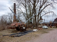 Large sculpture at the Forevertron, built by Tom Every (Dr. Evermor), south of Baraboo, Wisconsin