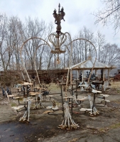 Sculpture at the Forevertron, built by Tom Every (Dr. Evermor), south of Baraboo, Wisconsin