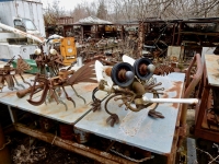 Little creatures at the Forevertron, built by Tom Every (Dr. Evermor), south of Baraboo, Wisconsin