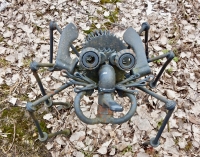 Little creature at the Forevertron, built by Tom Every (Dr. Evermor), south of Baraboo, Wisconsin