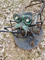 Little creature at the Forevertron, built by Tom Every (Dr. Evermor), south of Baraboo, Wisconsin