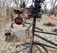 Sculptures at the Forevertron, built by Tom Every (Dr. Evermor), south of Baraboo, Wisconsin