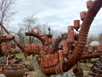 Dragonlike figure at the Forevertron, built by Tom Every (Dr. Evermor), south of Baraboo, Wisconsin