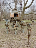Sculpture at the Forevertron, built by Tom Every (Dr. Evermor), south of Baraboo, Wisconsin Sculpture at the Forevertron, built by Tom Every (Dr. Evermor), south of Baraboo, Wisconsin