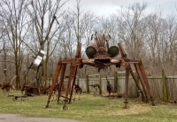 Giant bug at the Forevertron, built by Tom Every (Dr. Evermor), south of Baraboo, Wisconsin Giant bug at the Forevertron, built by Tom Every (Dr. Evermor), south of Baraboo, Wisconsin