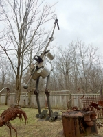 Guitar creature at the Forevertron, built by Tom Every (Dr. Evermor), south of Baraboo, Wisconsin