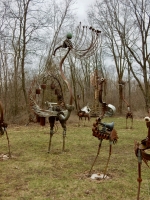 Creatures at the Forevertron, built by Tom Every (Dr. Evermor), south of Baraboo, Wisconsin