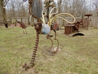 Sculptures at the Forevertron, built by Tom Every (Dr. Evermor), south of Baraboo, Wisconsin