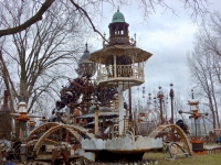 The Forevertron and nearby sculptures, built by Tom Evermor (Dr. Evermore), south of Baraboo, Wisconsin The Forevertron and nearby sculptures, built by Tom Evermor (Dr. Evermore), south of Baraboo, Wisconsin