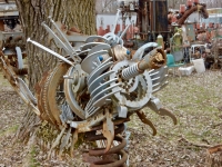 Sculpture at the Forevertron, built by Tom Every (Dr. Evermor), south of Baraboo, Wisconsin