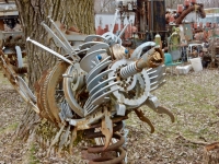 Sculpture at the Forevertron, built by Tom Every (Dr. Evermor), south of Baraboo, Wisconsin Sculpture at the Forevertron, built by Tom Every (Dr. Evermor), south of Baraboo, Wisconsin
