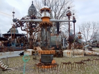 Sculpture at the Forevertron, built by Tom Every (Dr. Evermor), south of Baraboo, Wisconsin Sculpture at the Forevertron, built by Tom Every (Dr. Evermor), south of Baraboo, Wisconsin