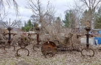 FIgures at the Forevertron, built by Tom Every (Dr. Evermor), south of Baraboo, Wisconsin