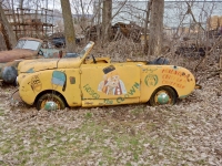 Shrine Circus clown car at The Forevertron, built by Tom Every (Dr. Evermor), south of Baraboo, Wisconsin