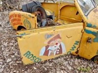 Shrine Circus clown car at The Forevertron, built by Tom Every (Dr. Evermor), south of Baraboo, Wisconsin