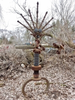 Figure at the Forevertron, built by Tom Every (Dr. Evermor), south of Baraboo, Wisconsin