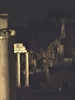 The Forum at night, from the Capitoline Museum