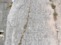 Heart, level 2. Chicago lakefront stone carvings, between Foster Avenue and Montrose. 2023