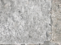 Sally +. Chicago Lakefront stone carvings, between Foster Avenue and Montrose. 2017 Sally +. Chicago Lakefront stone carvings, between Foster Avenue and Montrose. 2017
