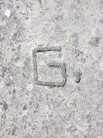 G. Chicago lakefront stone carvings, between Foster Avenue and Montrose. 2017 G. Chicago lakefront stone carvings, between Foster Avenue and Montrose. 2017