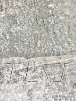 TL ' SJ, level 2 and TL ' SJ, level 1. Chicago lakefront stone carvings, between Foster Avenue and Montrose. 2023 TL ' SJ, level 2 and TL ' SJ, level 1. Chicago lakefront stone carvings, between Foster Avenue and Montrose. 2023