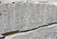 Empty heart. Vertical. Chicago lakefront stone carvings, between Foster Avenue and Montrose. 2017 Empty heart. Vertical. Chicago lakefront stone carvings, between Foster Avenue and Montrose. 2017